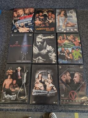 9 DVD WWE Lot